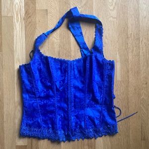 Frederick's of Hollywood Blue Corset